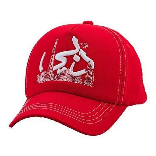 Dubai Skyline Red COT Red Cap - Caliente Countries & Cities Collection