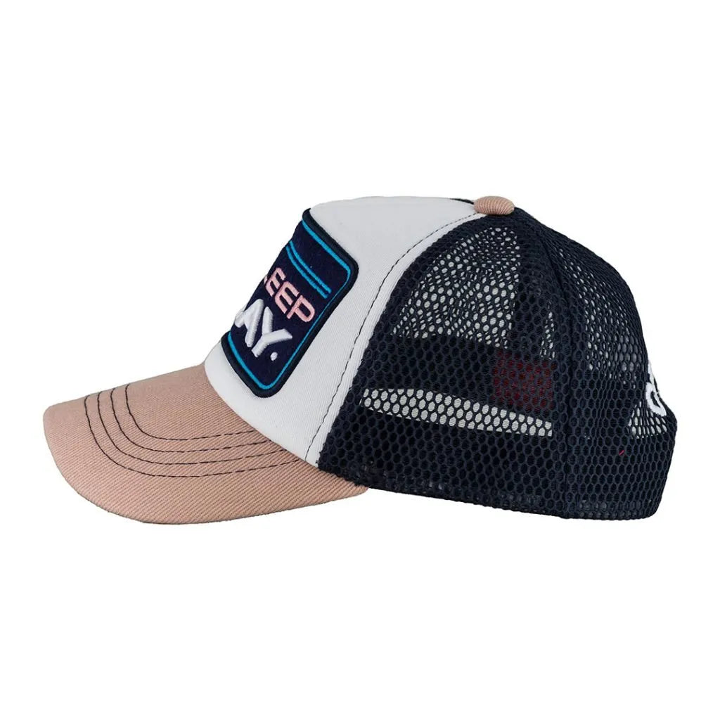Eat Sleep Play Pink/White/Navy Cap - Caliente Classic Collection 2
