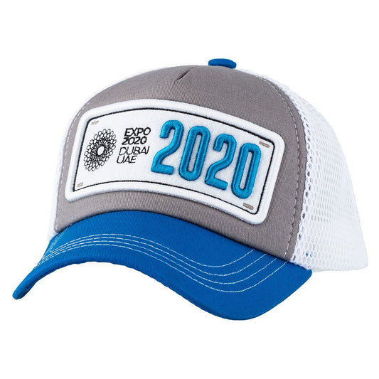 Expo 2020 Plate Blu/Gry/Wt Blue Cap - Caliente Expo 2020 Collection