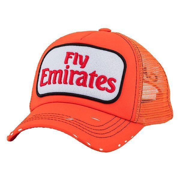 Fly Emirates Orange Cap - Caliente Fly Emirates Collection