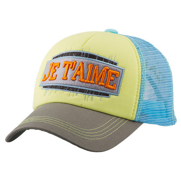 JET'AIME Grey/Neon Yellow/Blue Cap - Caliente Special Collection