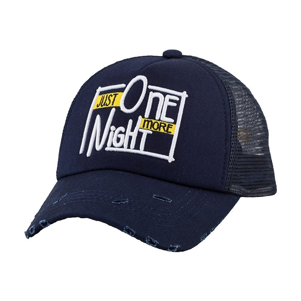 Just One More Night Navy Cap – Caliente Special Collection