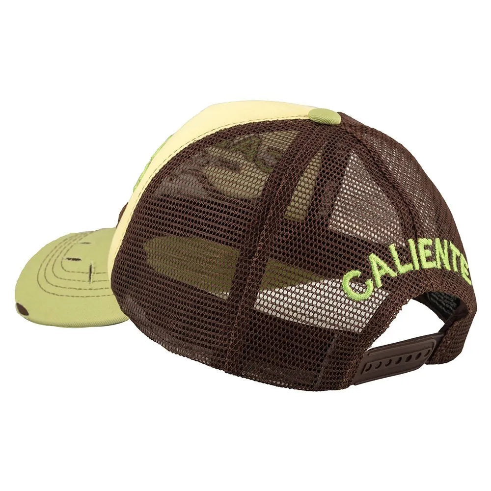 Mustache Grn/Yel/Brn Green Cap  – Caliente Special Collection 2