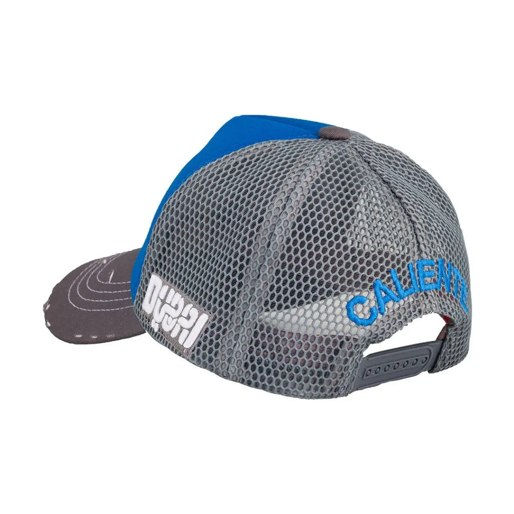 Number 3 Gry/Blu/Gry Grey Cap - Caliente Edition Collection 2