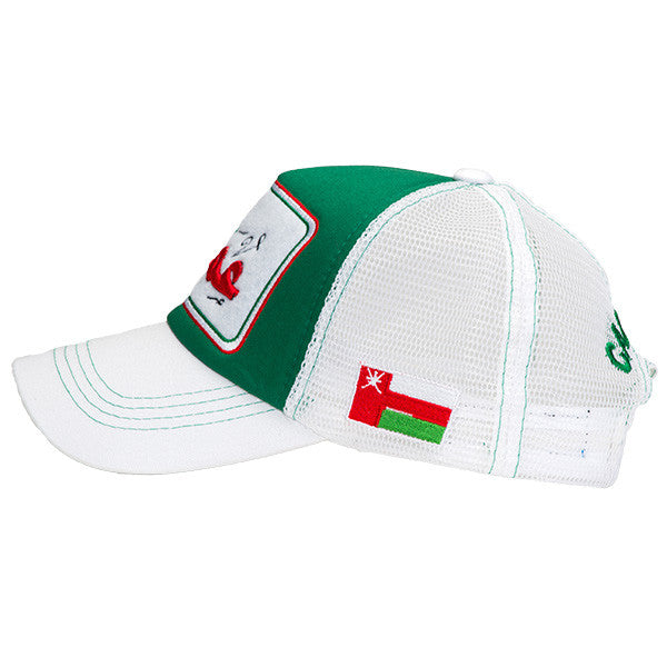 Omani White/Green/White Cap - Caliente Countries &amp; Cities Collection 4