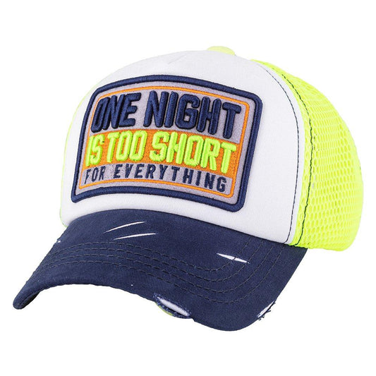 One Night Navy/White/Neon Green Cap – Caliente Special Collection
