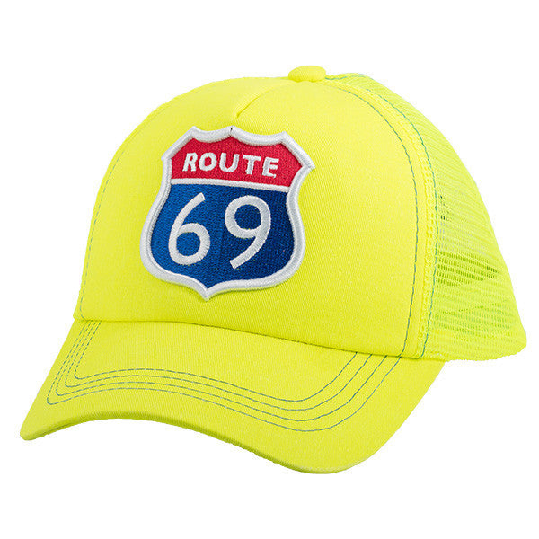 Route 69 Full Neon Yellow Cap - Caliente Basic Collection