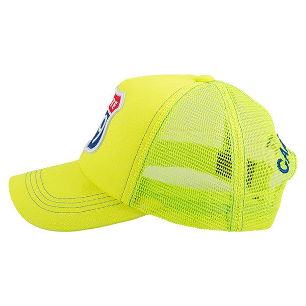 Route 69 Full Neon Yellow Cap - Caliente Basic Collection 2