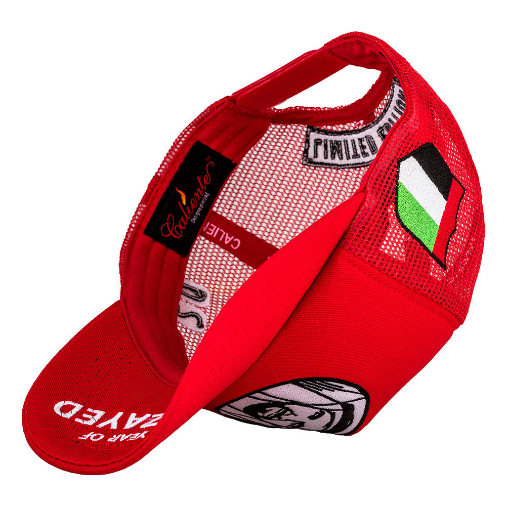 Sheikh Zayed Cap Red Cap - Caliente Limited Edition Collection 3