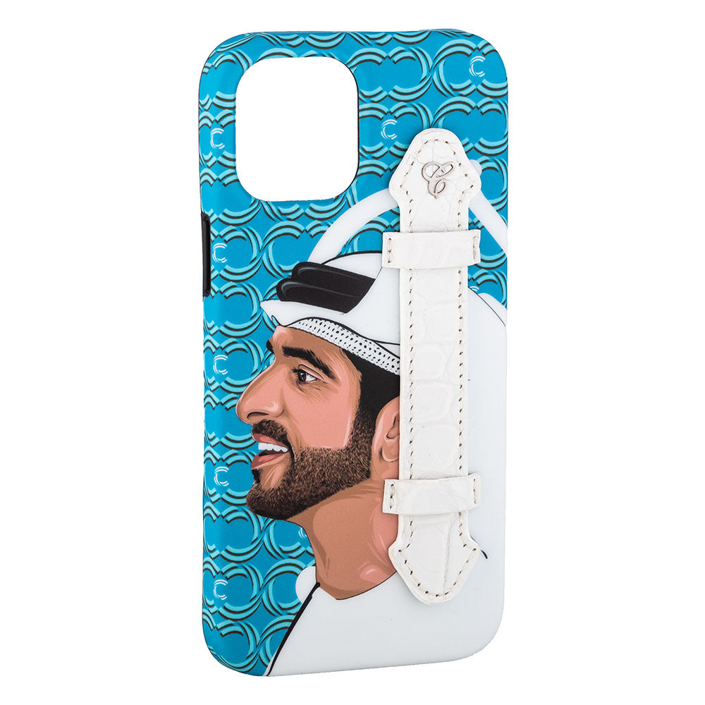 Shk Hamdan Bin Rashid Blue with Wt Holder 12 Pro - Caliente Mobile Cover Collection 2
