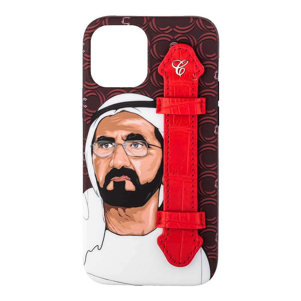 Shk Mohamed Bin Rashid Mar with Red Holder 12 Pro - Caliente Mobile Cover Collection 2