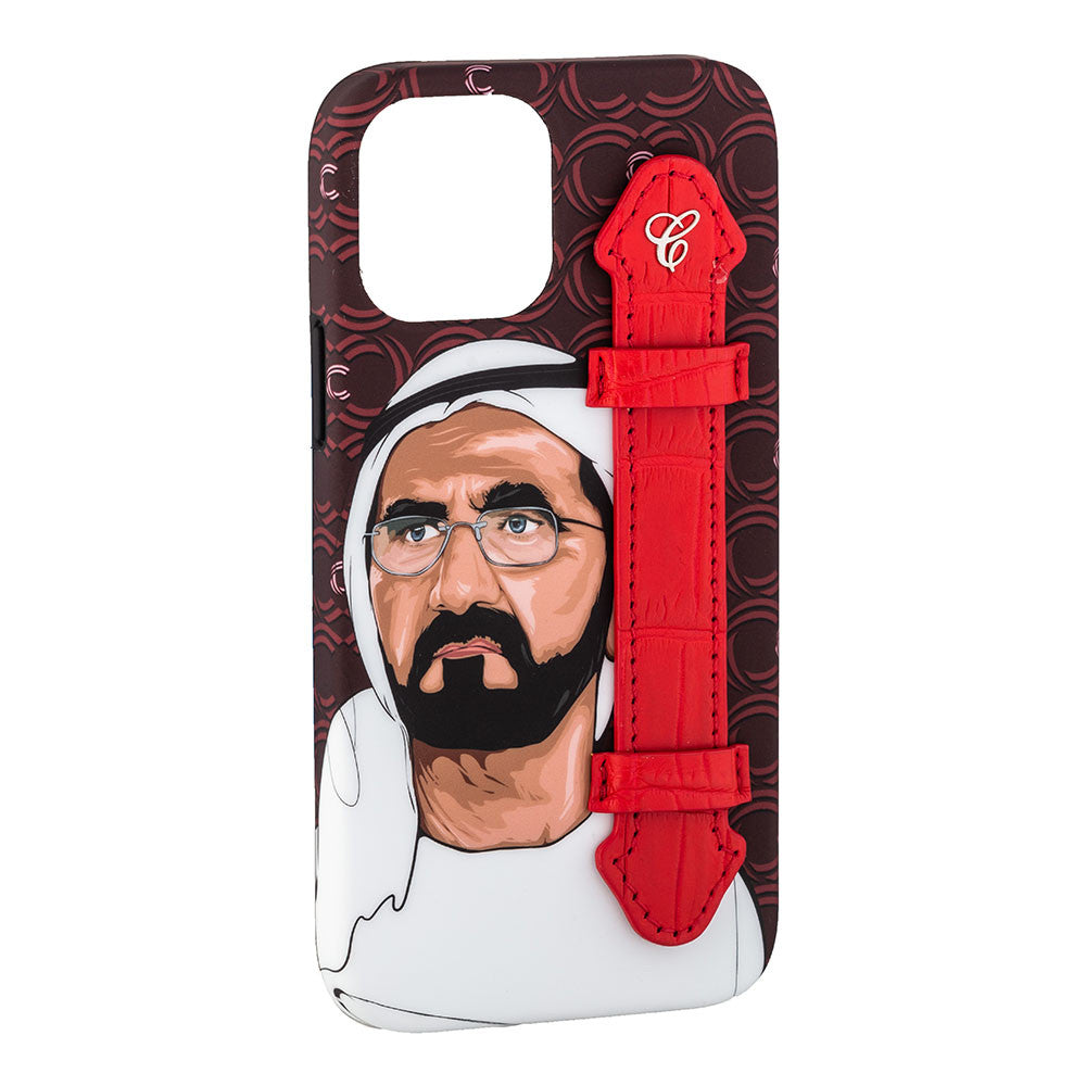 Shk Mohamed Bin Rashid Mar with Red Holder 12 Pro - Caliente Mobile Cover Collection 3