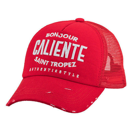 St.Tropez Full Red Cap - Caliente Countries & Cities Collection