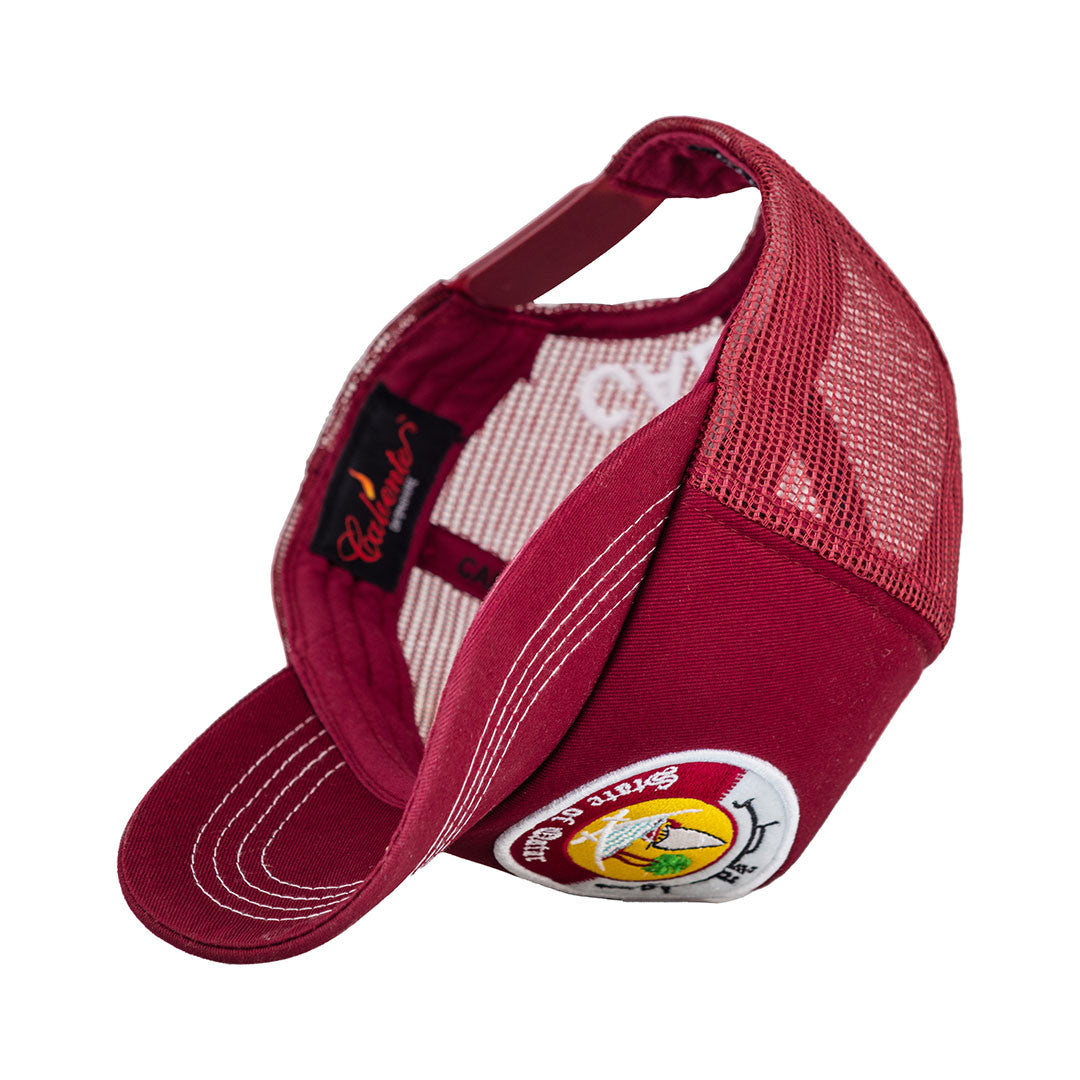 State of Qatar Full Maroon Cap – Caliente Countries & Cities Collection 1