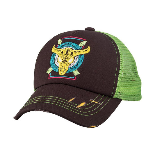 Taurus Design Gry/Gry/Grn Green Cap  – Caliente Special Collection