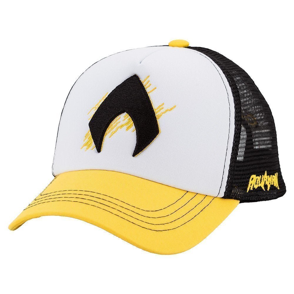 Aquaman Yel/Wt/Bk White Cap – Caliente Special Releases Collection - Caliente