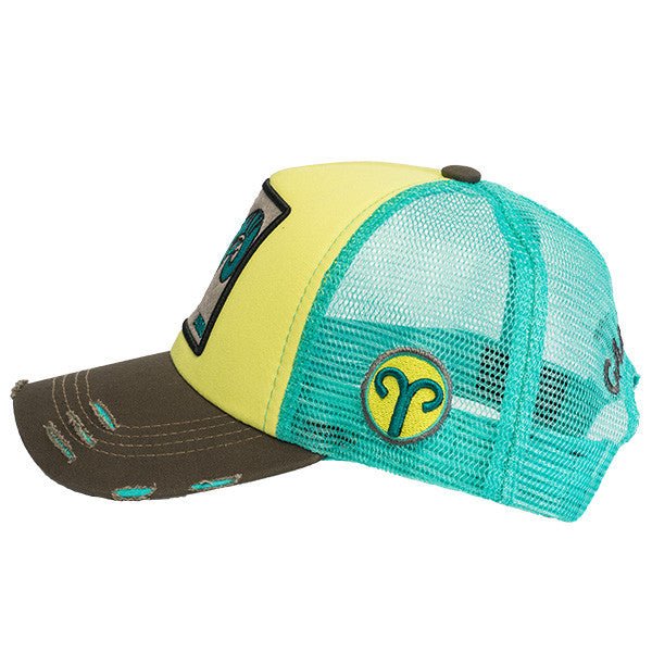 Aries Grey/Yellow Green/Trq Yellow Green Cap - Caliente Edition Collection - Caliente