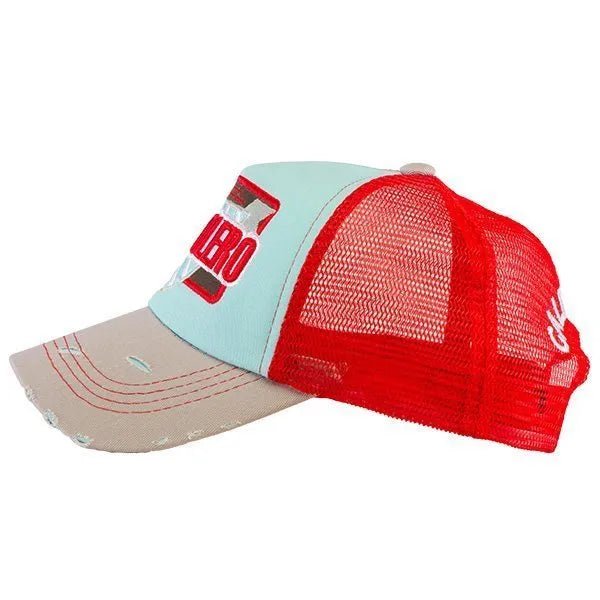 Bandolero Grey/Baby Blue/Red Cap – Caliente Basic Collection - Caliente