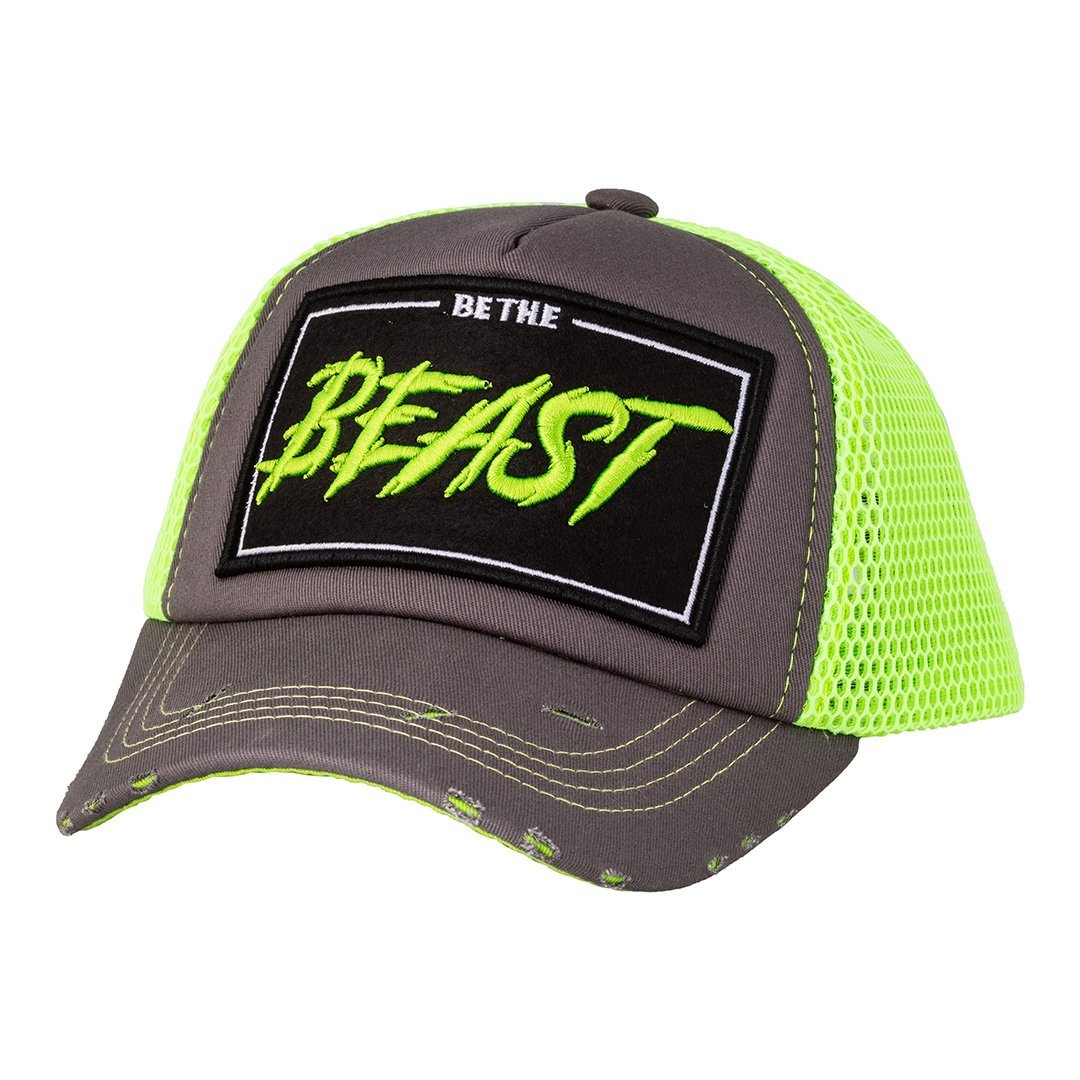 Be The Beast Gry/Gry/NGrn Neon Green Cap - Caliente Special Collection - Caliente