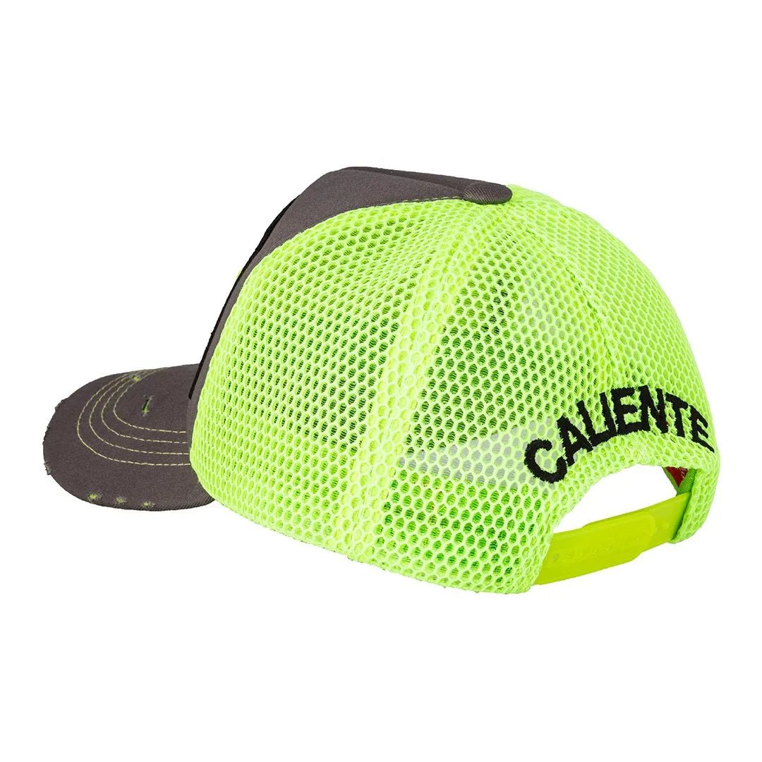 Be The Beast Gry/Gry/NGrn Neon Green Cap - Caliente Special Collection - Caliente